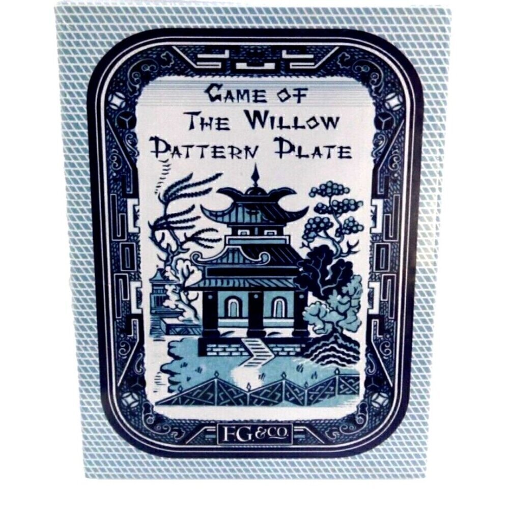 Game of the Willow Pattern Plate 18th century parlour card game F.G.&Co 2003 NEW